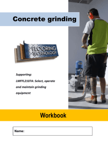 Work book - flooring technology