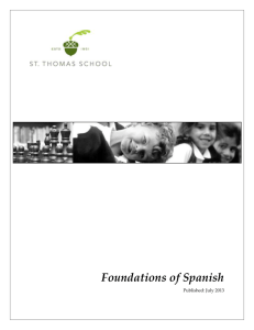 Foundations of Spanish