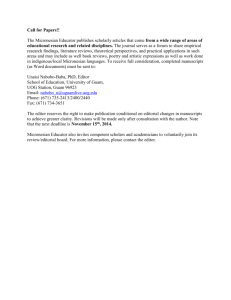 Call for Papers - Southern Perspectives