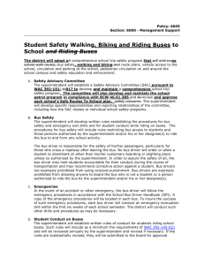 6605-Student Safety Walking to School and Riding Buses Markup