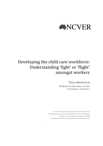 Understanding quality in child care: Identifying international