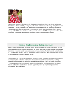 “Social Wellness is a Balancing Act” by Cya Johnson