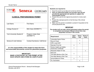 clinical preparedness permit