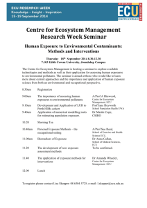 Centre for Ecosystem Management Research Week Seminar