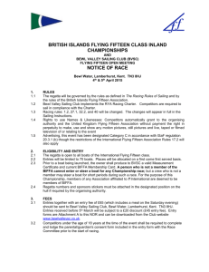 british islands flying fifteen class southern championships