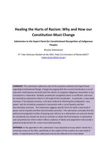 Healing the Hurts of Racism: Why and How our Constitution Must