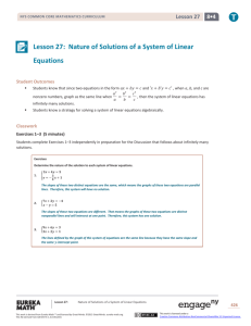 Grade 8 Mathematics Module 4, Topic D, Lesson 27