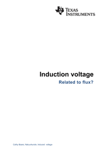 Induction voltage