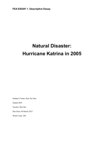 Natural Disaster: