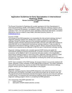 Application Guidelines for Early Specialization in