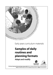 Samples of daily routines and planning formats (DOCX, 416 kB )