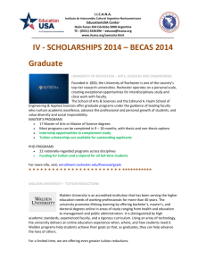 IV - SCHOLARSHIPS 2014 – BECAS 2014 Graduate