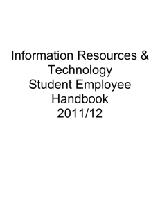 Student Assistant Handbook - California State University, Sacramento