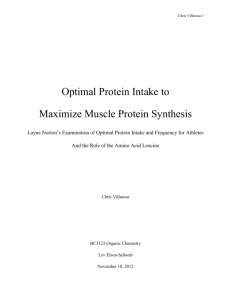 Optimal protein intake to maximize muscle protein synthesis