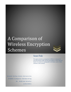 A Comparison of Wireless Encryption Schemes