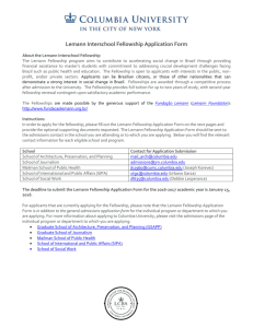 Lemann Interschool Fellowship Application Form