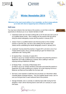 Winter Newsletter 2014 - Bateman and Best Dental Practice Darwen