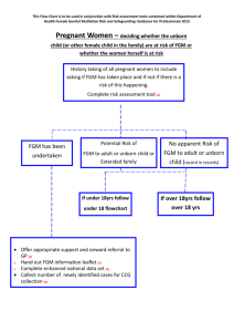 FGM Reporting Flowchart for Pregnant Women