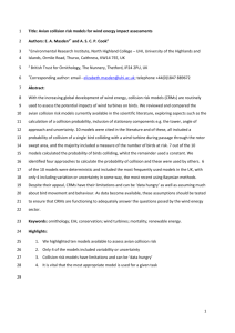 Title: A review of avian collision risk models