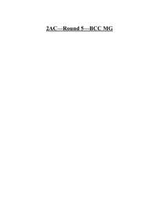 2AC—Round 5—BCC MG