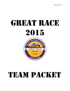 Team Packet - Great Race 2015