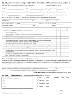 Screening Questions for Hepatitis A and B Vaccination