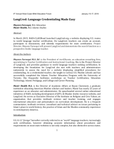 LangCred: Language Credentialing Made Easy