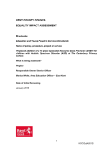 Equality Impact Assessment - Kent County Council Consultations