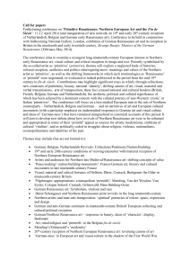 Call for papers Forthcoming conference on `Primitive Renaissance