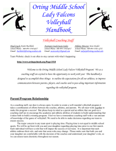 Volleyball Coaching Staff