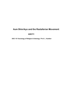Aum Shinrikyo & the Rastafarian Movement
