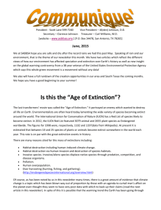 June 2015 Issue - "Age of Extinction?" + EPA vet