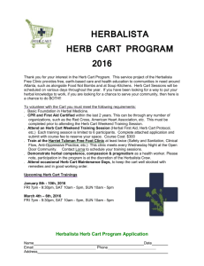 Herb Cart 2016