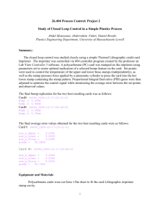 Process Control Project 2 Report - process-control