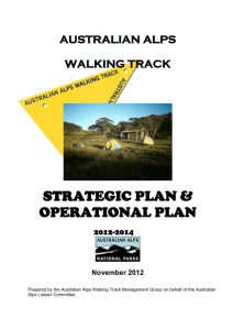 Australian Alps Walking Track strategic plan and operational plan