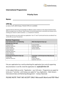 Application form for top-up bachelor programmes