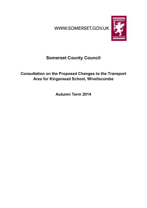 School Transport Policy - Somerset County Council Consultations