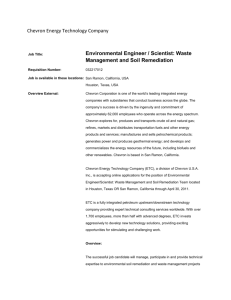 Environmental Engineer / Scientist: Waste Management and Soil