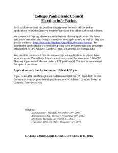 Panhellenic Election Packet 15-16