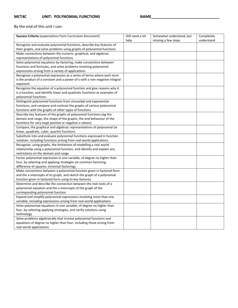 Student Tracking Sheet