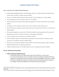 Catholic Schools Fact Sheet - United States Conference of Catholic