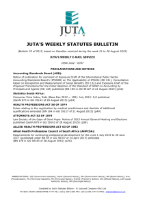 juta`s weekly statutes bulletin