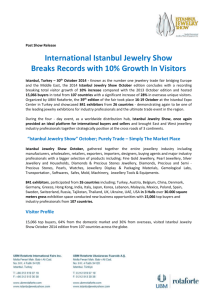 Post Show Release - Istanbul Jewelry Show March