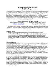 AP Environmental Science SV Cyber Program