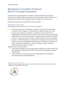 Oversight Committees - ISU Office of the Vice President for Research