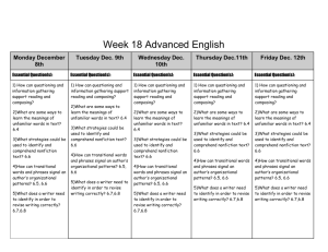 Week 18 Advanced English 6