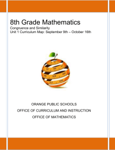 8th Grade Mathematics - Orange Public Schools