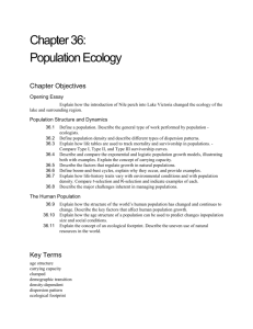 Chapter 36 Population Ecology