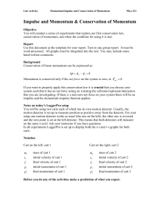 impulsive force model worksheet 1 answer