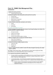 Risk Assessment and Management Strategies